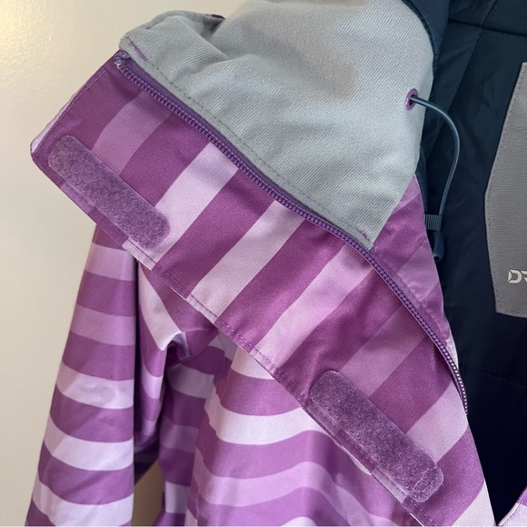 Mountain Hardwear Striped purple winter jacket/ski coat size medium - Picture 4 of 16